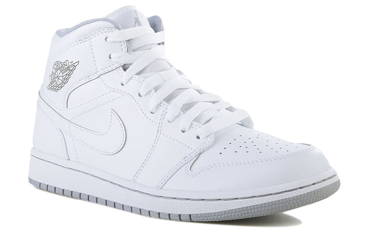 Air Jordan 1 Mid \'White Wolf Grey\'  554724-112 Cultural Kicks