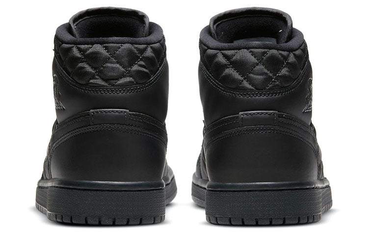 (WMNS) Air Jordan 1 Mid SE \'Black Quilted\'  DB6078-001 Classic Sneakers