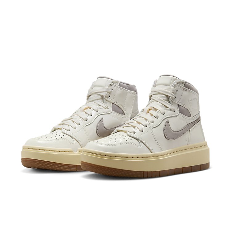 (WMNS) Air Jordan 1 Elevate High \'Sail Grey Gum Medium Brown\'  DZ3744-100 Classic Sneakers