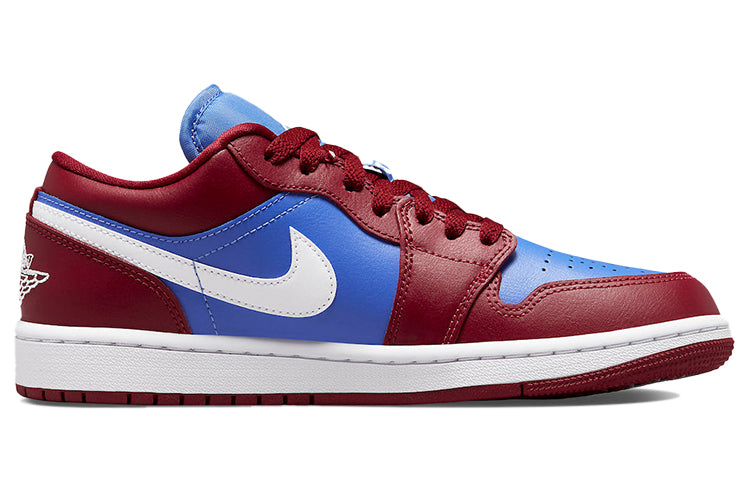 (WMNS) Air Jordan 1 Low \'Deep Red Blue\'  DC0774-604 Iconic Trainers