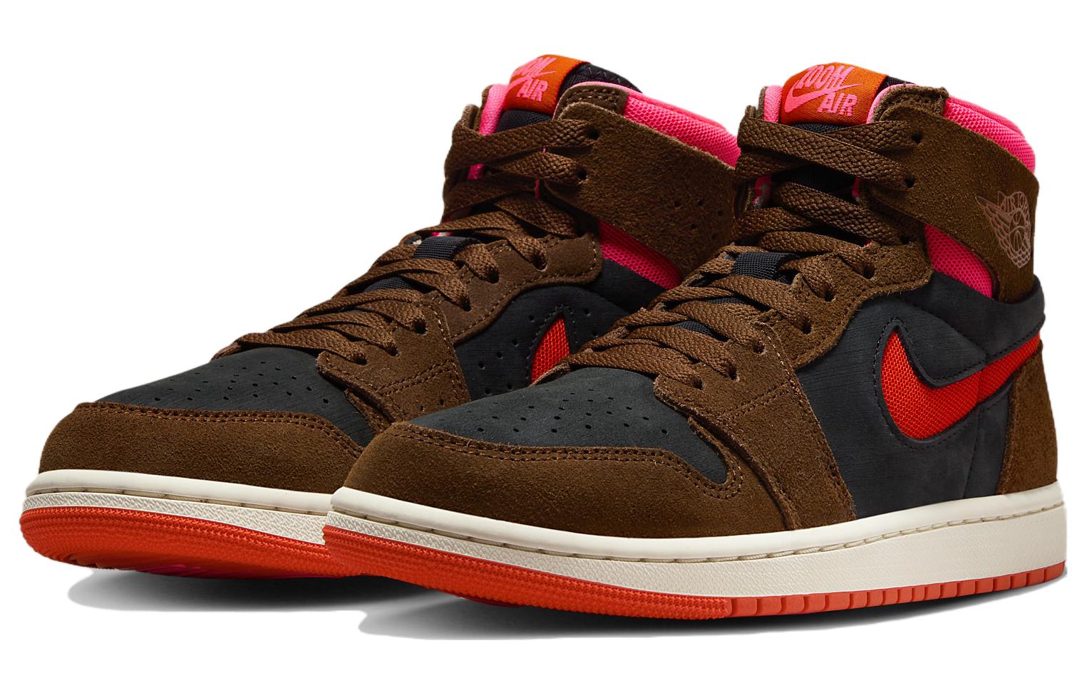 (WMNS) Air Jordan 1 High Zoom Comfort 2 \'Cacao Wow Picante Red\'  DV1305-206 Epochal Sneaker