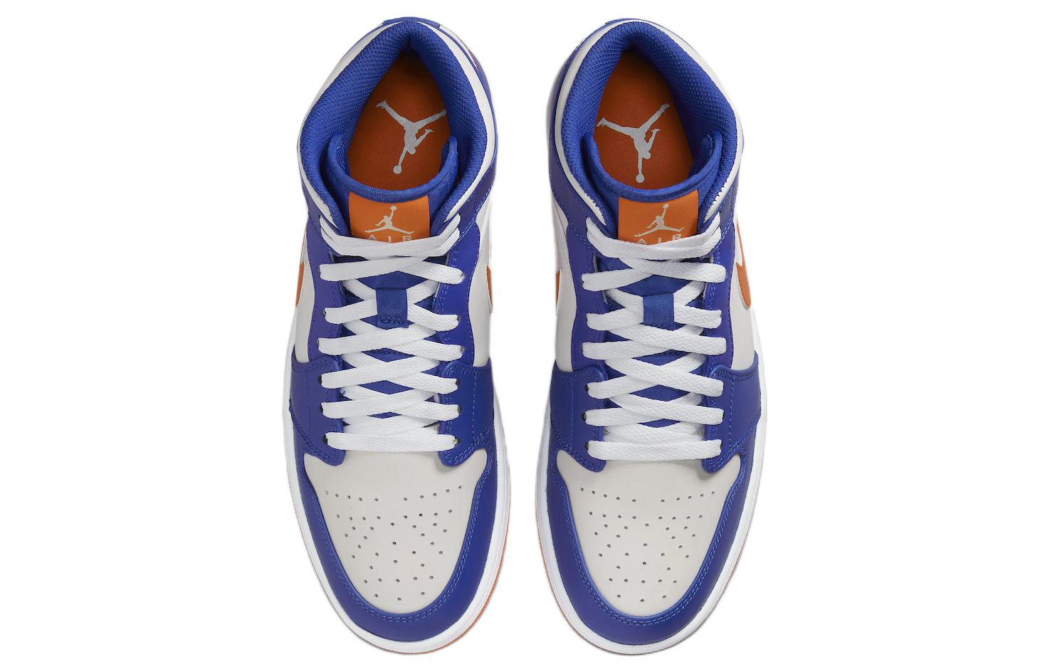 Air Jordan 1 Mid \'Knicks\'  FD1029-400 Iconic Trainers