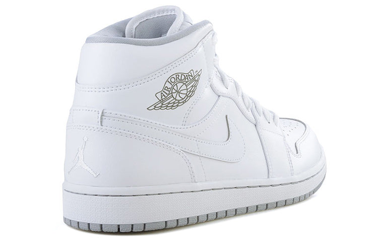 Air Jordan 1 Mid \'White Wolf Grey\'  554724-112 Cultural Kicks