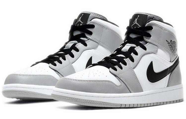 Air Jordan 1 Mid \'Smoke Grey\'  554724-092 Vintage Sportswear