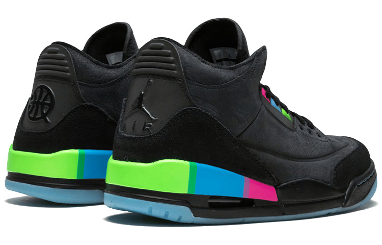 Air Jordan 3 Retro \'Quai 54\'  AT9195-001 Signature Shoe