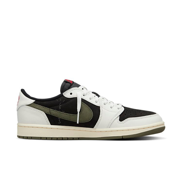 (WMNS) Air Jordan 1 Retro Low OG SP \'Travis Scott Medium Olive\'  DZ4137-106 Signature Shoe