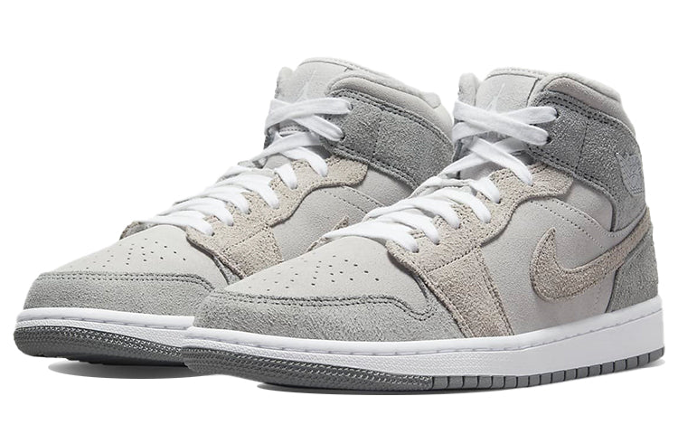 (WMNS) Air Jordan 1 Mid SE \'Particle Grey\'  DO7139-002 Classic Sneakers