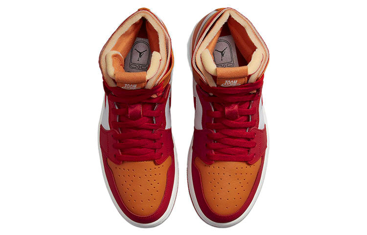 (WMNS) Air Jordan 1 Zoom Air Comfort \'Fire Red Hot Curry\'  CT0979-603 Epoch-Defining Shoes