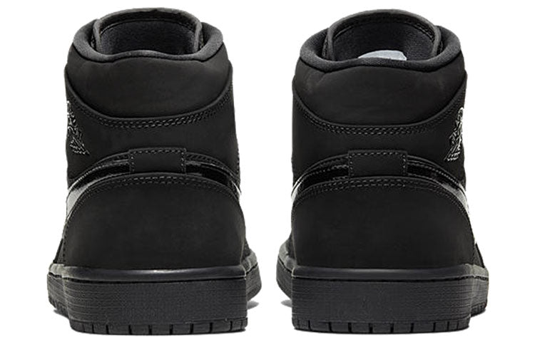 Air Jordan 1 Mid \'Triple Black Suede\'  554724-056 Epochal Sneaker