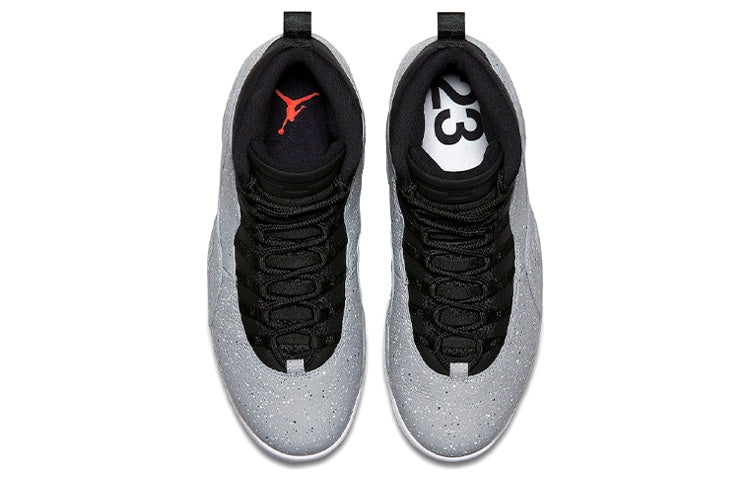 Air Jordan 10 Retro 'Cement' 310805-062 Signature Shoe - Click Image to Close