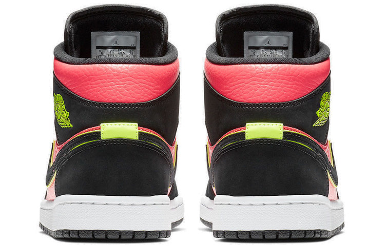 (WMNS) Air Jordan 1 Retro Mid \'Hot Punch Volt\'  BQ6472-006 Cultural Kicks