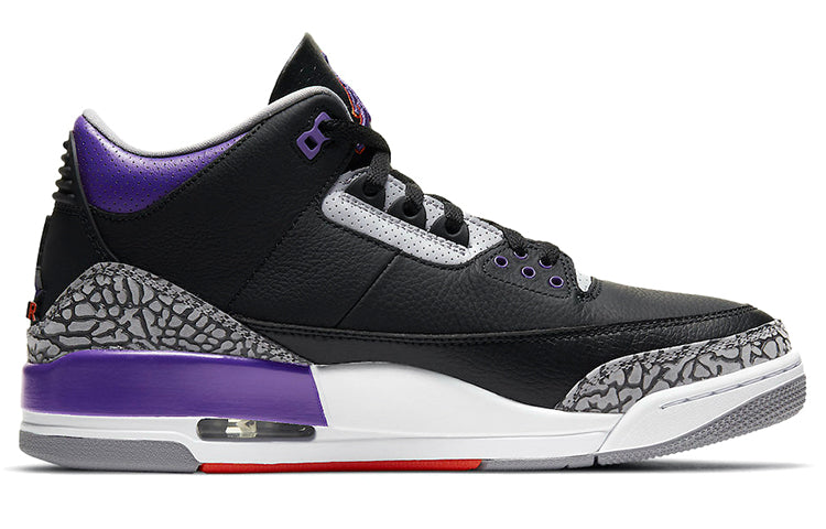Air Jordan 3 Retro \'Court Purple\'  CT8532-050 Signature Shoe