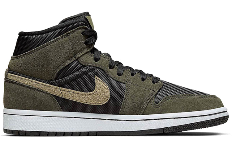 (WMNS) Air Jordan 1 Mid \'Olive\'  BQ6472-030 Iconic Trainers