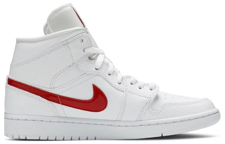 (WMNS) Air Jordan 1 Mid \'White University Red\'  BQ6472-106 Iconic Trainers