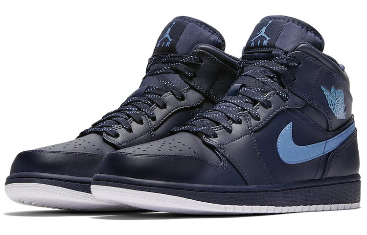 Air Jordan 1 Mid \'Obsidian\'  554724-405 Cultural Kicks