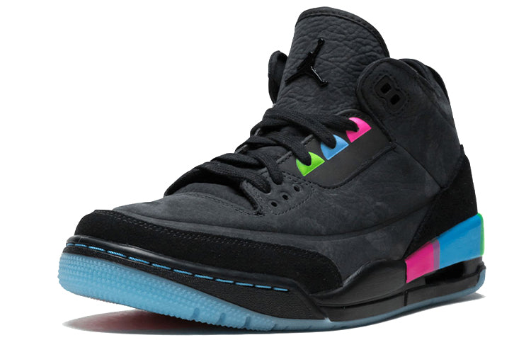 Air Jordan 3 Retro \'Quai 54\'  AT9195-001 Signature Shoe