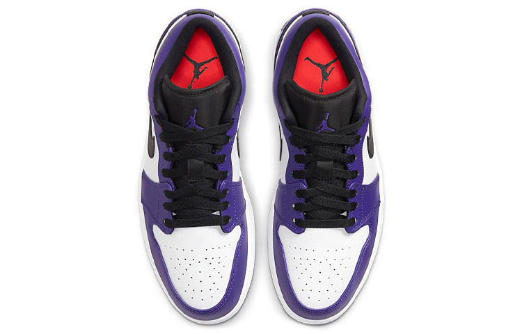 Air Jordan 1 Low \'Court Purple White\'  553558-500 Epoch-Defining Shoes