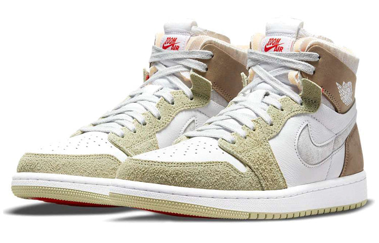 (WMNS) Air Jordan 1 High Zoom Comfort \'Olive Aura\'  CT0979-102 Iconic Trainers