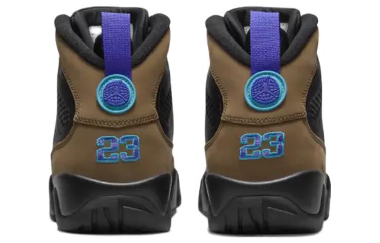 Air Jordan 9 Retro 'Olive Concord' CT8019-034 Classic Sneakers - Click Image to Close