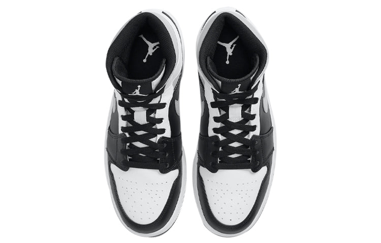 Air Jordan 1 Mid \'White Shadow\'  554724-073 Signature Shoe
