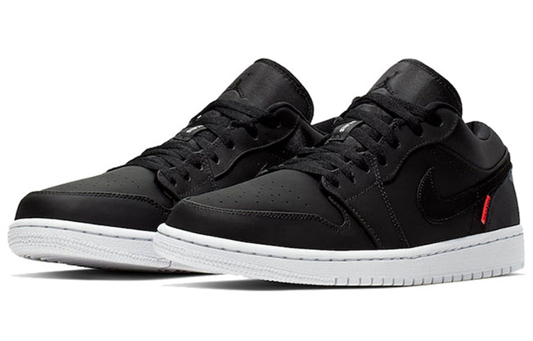 Paris Saint-Germain x Air Jordan 1 Low \'Black\'  CK0687-001 Classic Sneakers