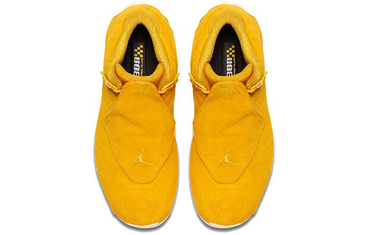 Air Jordan 18 Retro 'Yellow Suede' AA2494-701 Classic Sneakers - Click Image to Close