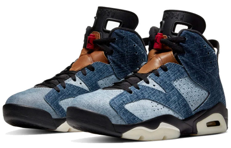 Air Jordan 6 Retro \'Washed Denim\'  CT5350-401 Epoch-Defining Shoes