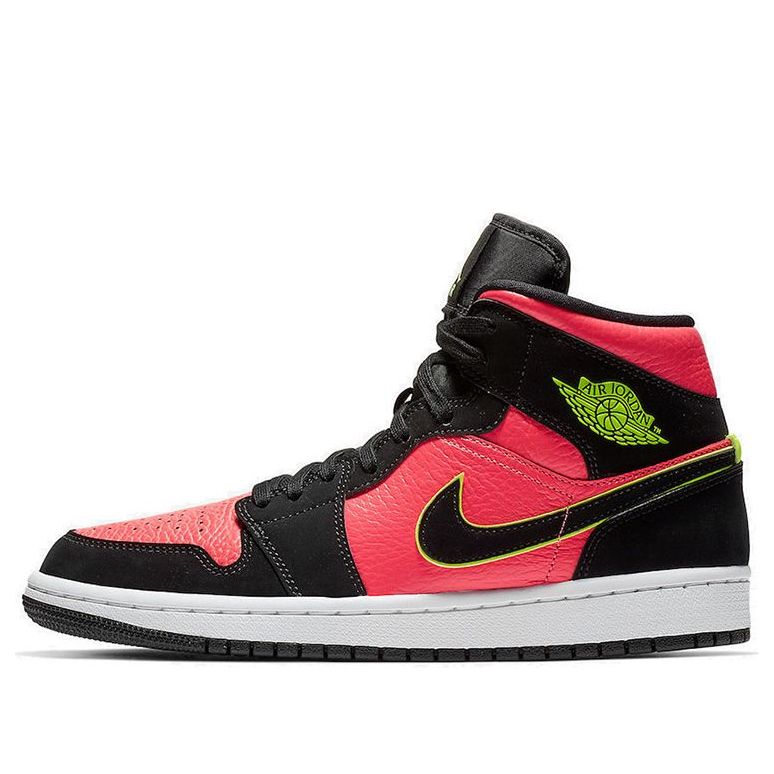 (WMNS) Air Jordan 1 Retro Mid 'Hot Punch Volt' BQ6472-006 Cultural Kicks