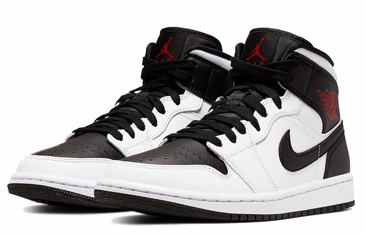 (WMNS) Air Jordan 1 Mid \'White Black\'  BQ6472-101 Cultural Kicks