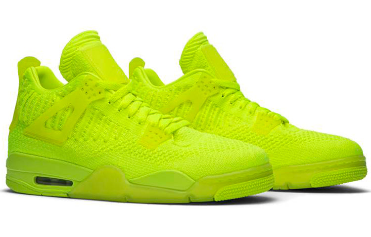 Air Jordan 4 Flyknit \'Volt\'  AQ3559-700 Epoch-Defining Shoes