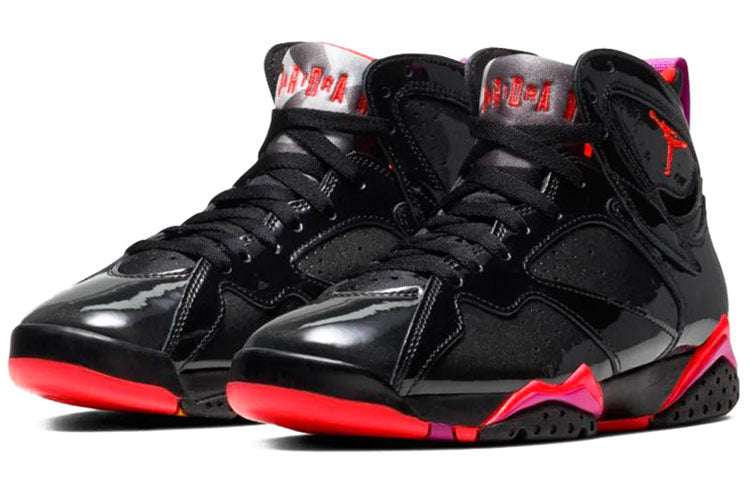 (WMNS) Air Jordan 7 Retro \'Black Gloss\'  313358-006 Epoch-Defining Shoes