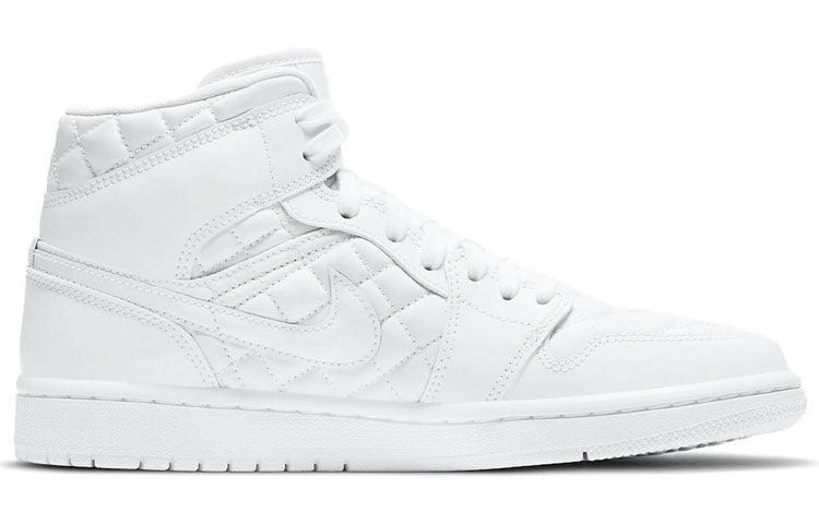 (WMNS) Air Jordan 1 Mid SE \'White Quilted\'  DB6078-100 Epoch-Defining Shoes