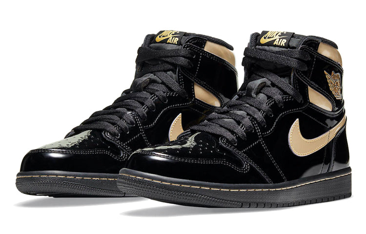 Air Jordan 1 Retro High OG \'Black Metallic Gold\'  555088-032 Epochal Sneaker