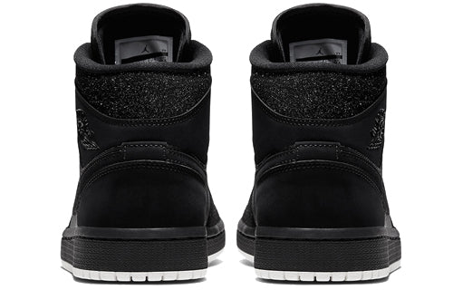 (WMNS) Air Jordan 1 Mid \'Black Glitter\'  BQ6472-001 Antique Icons