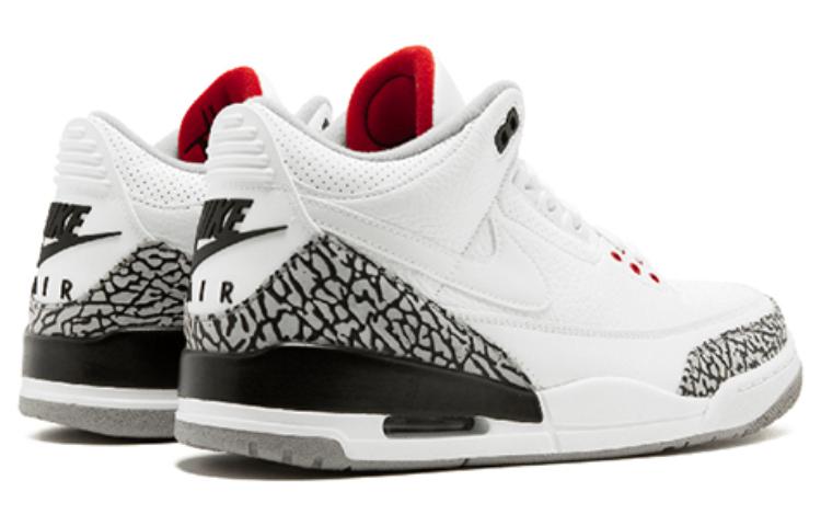 Air Jordan 3 Retro JTH NRG \'White Cement\'  AV6683-160 Classic Sneakers