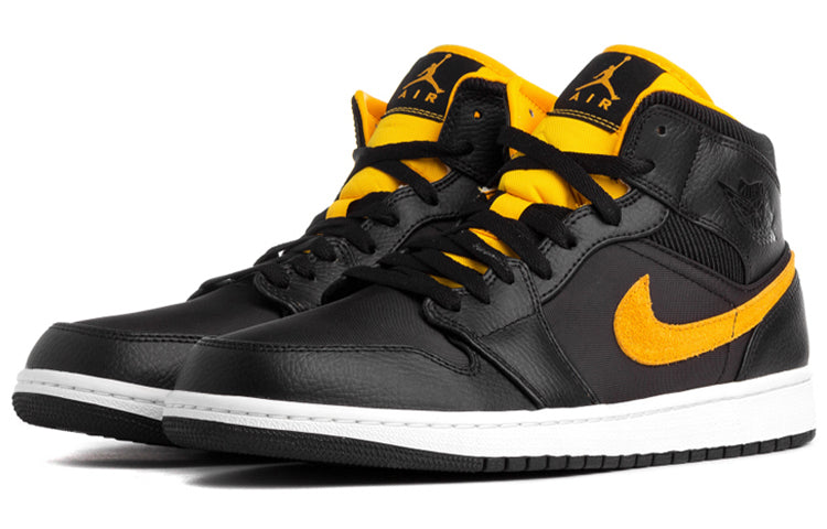 Air Jordan 1 Mid SE \'Black Gold\'  CI9352-001 Classic Sneakers