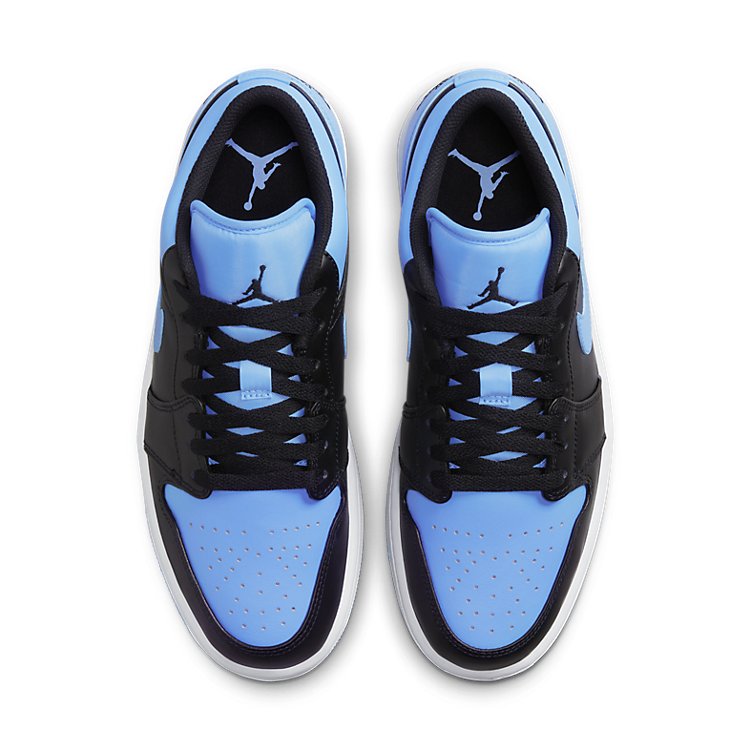 Air Jordan 1 Low \'Black University Blue\'  553558-041 Vintage Sportswear