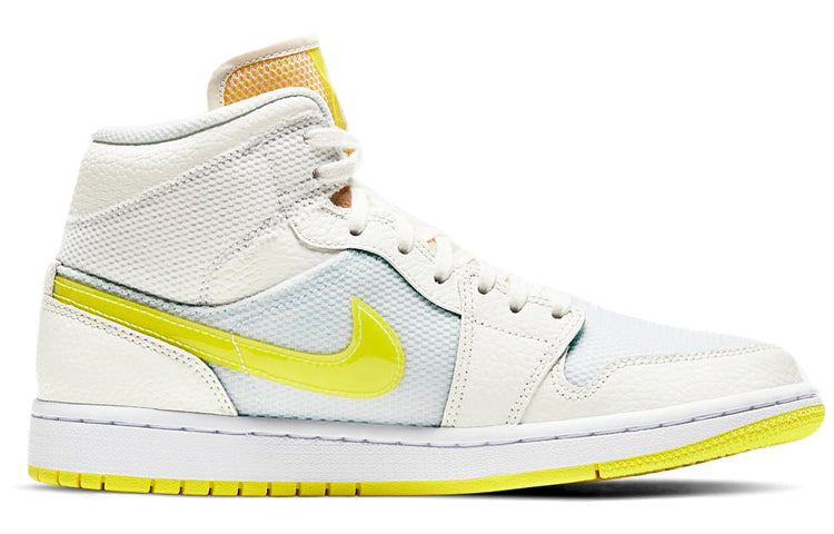 (WMNS) Air Jordan 1 Mid SE \'Voltage Yellow\'  DB2822-107 Vintage Sportswear