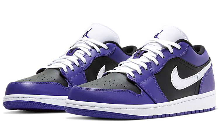 Air Jordan 1 Low \'Court Purple Black\'  553558-501 Epochal Sneaker