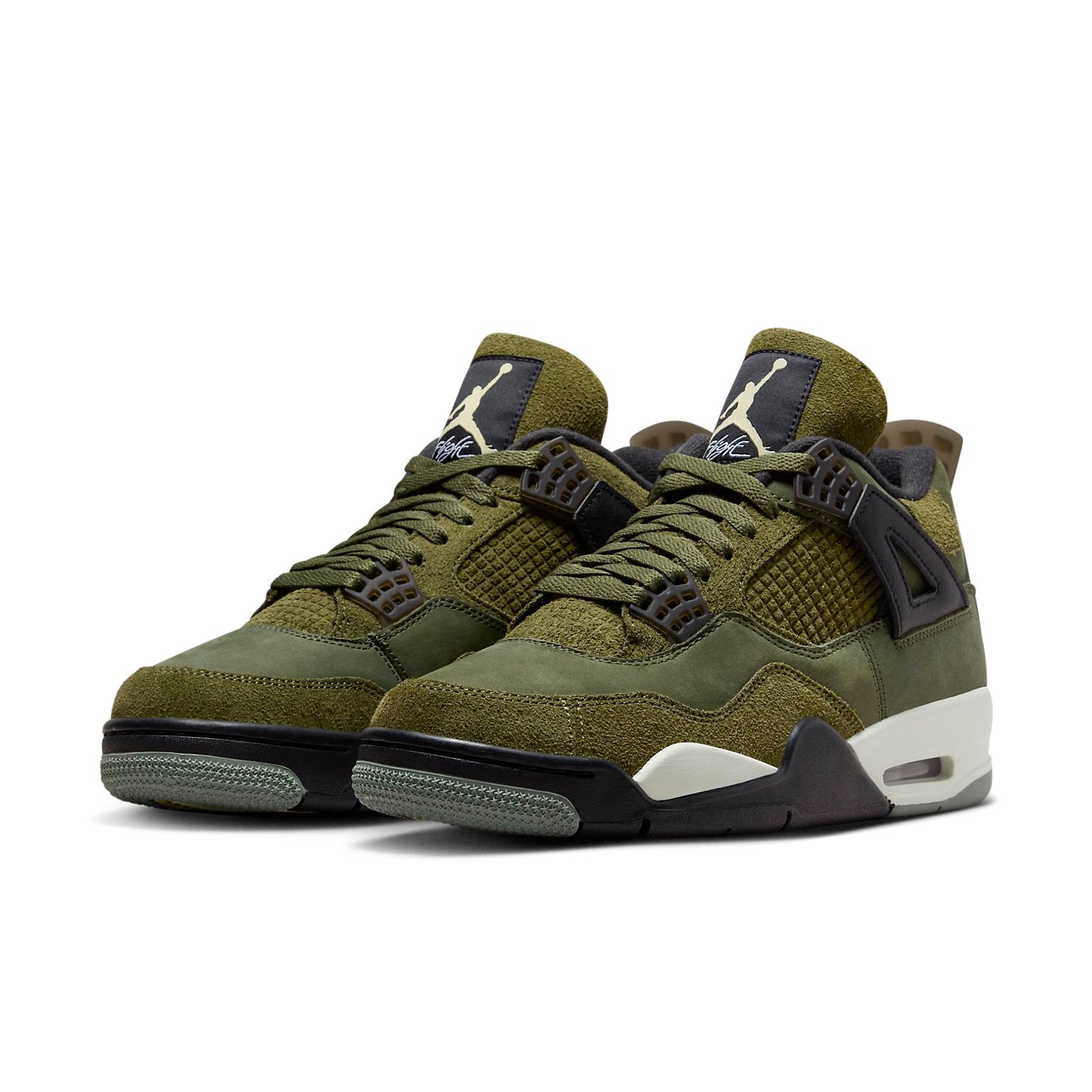 Air Jordan 4 Retro SE \'Craft - Olive\'  FB9927-200 Classic Sneakers