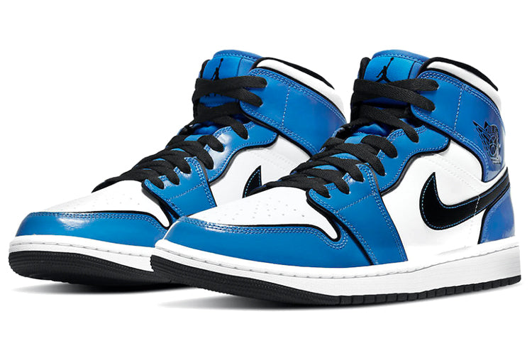 Air Jordan 1 Mid SE \'Signal Blue\'  DD6834-402 Iconic Trainers