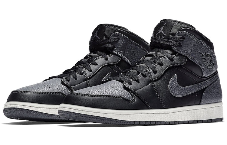 Air Jordan 1 Mid \'Dark Grey\'  554724-041 Iconic Trainers