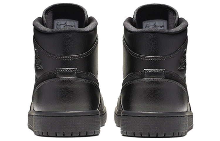 Air Jordan 1 Mid \'All Black\'  554724-090 Epochal Sneaker