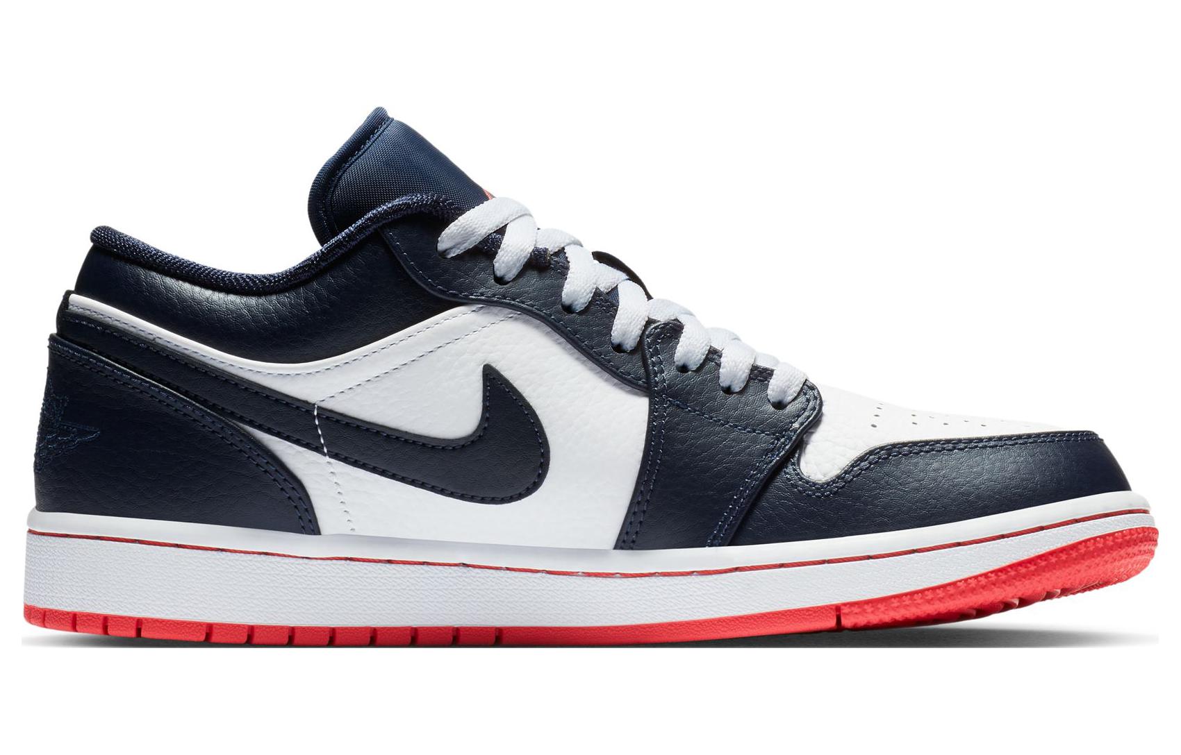 Air Jordan 1 Retro Low \'Obsidian Ember Glow\'  553558-481 Epochal Sneaker