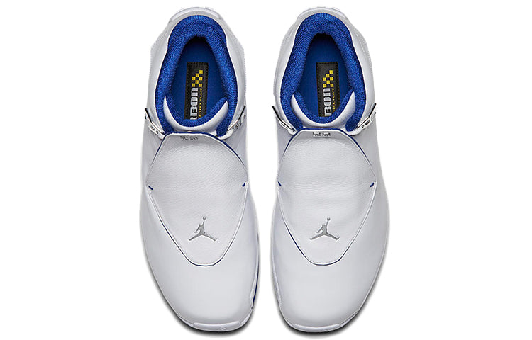 Air Jordan 18 Retro 'White Sport Royal' 2018 AA2494-106 Iconic Trainers - Click Image to Close