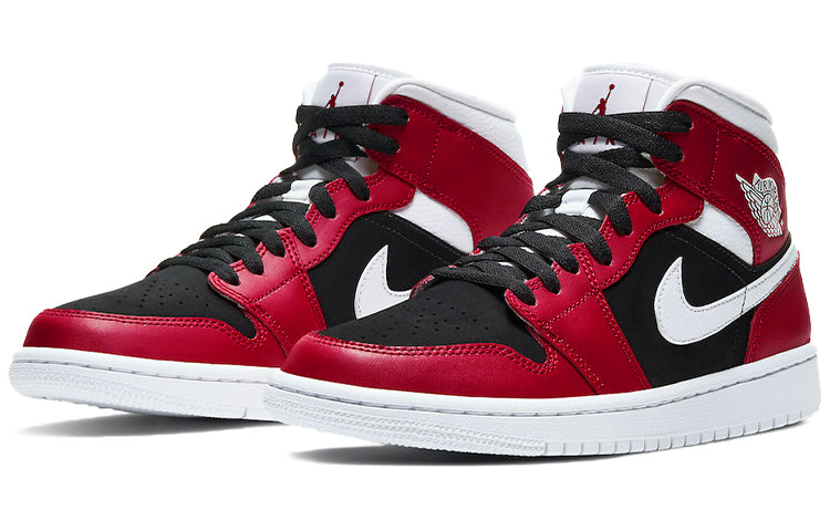 (WMNS) Air Jordan 1 Mid \'Gym Red Black\'  BQ6472-601 Epochal Sneaker