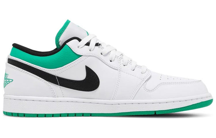 Air Jordan 1 Low \'White Lucky Green\'  553558-129 Vintage Sportswear