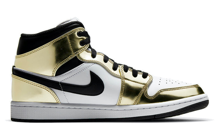 Air Jordan 1 Mid SE \'Metallic Gold\'  DC1419-700 Vintage Sportswear