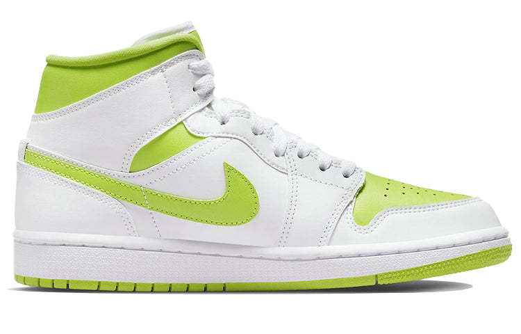 (WMNS) Air Jordan 1 Mid \'White Lime\'  BQ6472-131 Epochal Sneaker