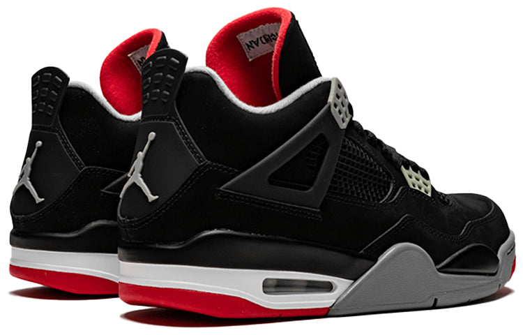 Air Jordan 4 Retro \'Bred\' 2012  308497-089 Signature Shoe